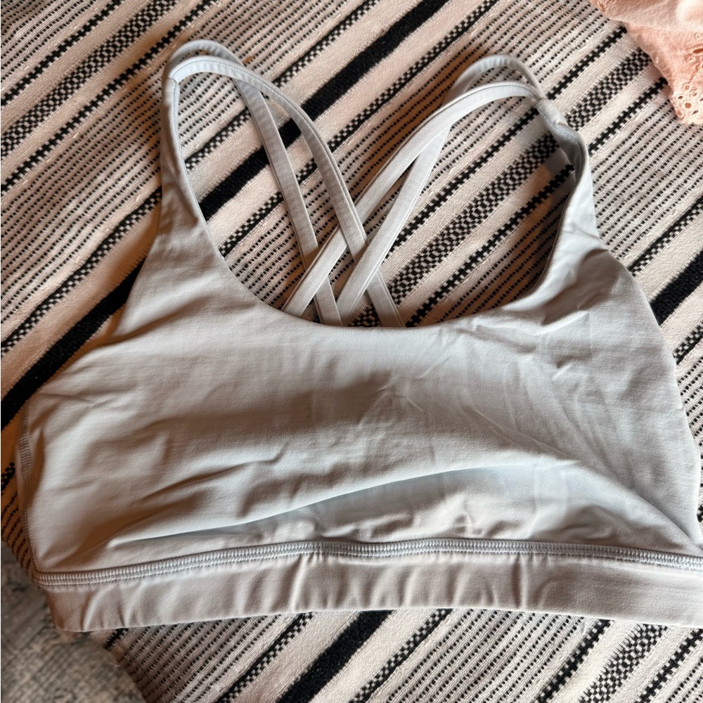 lululemon athletica Light Gray Sports Bra